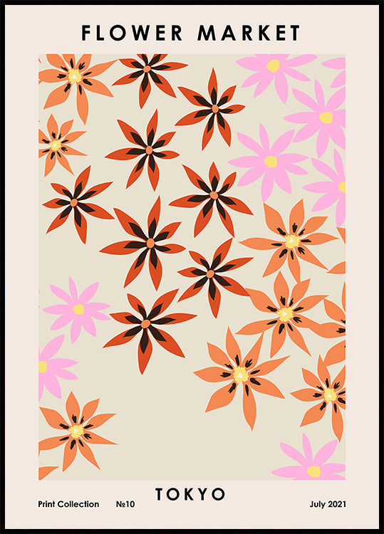 Flower Market Tokyo Poster