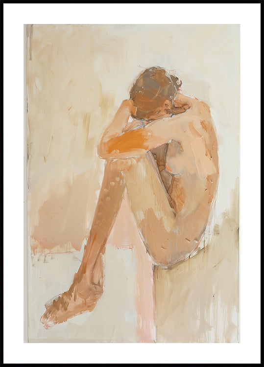 Woman In Bathroom Poster