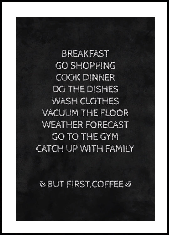 Letter Board No. 3 Poster - Posterbox.dk