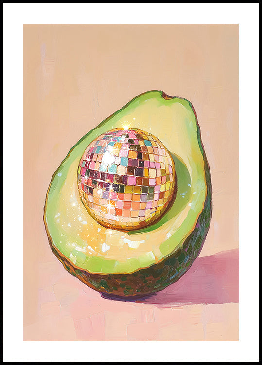 Disco Avocado Delight Poster