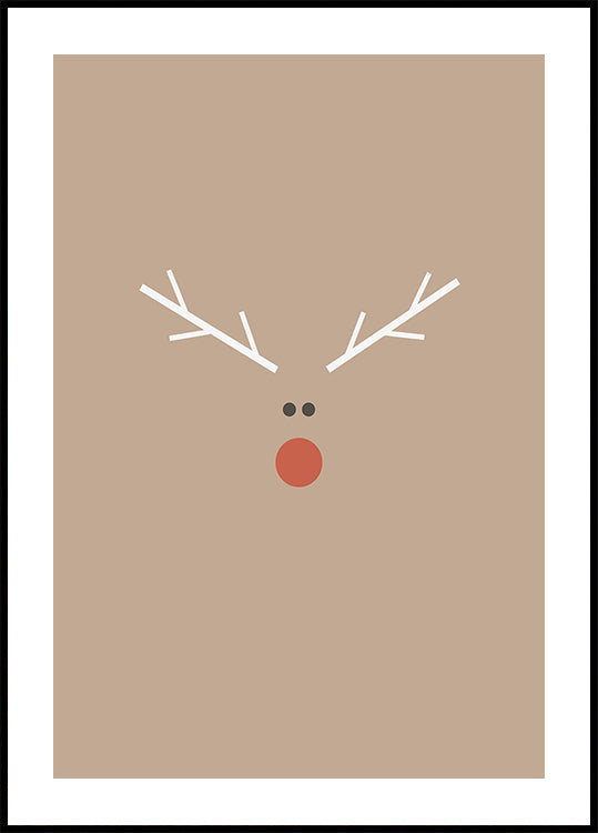 Christmas Reindeer Poster