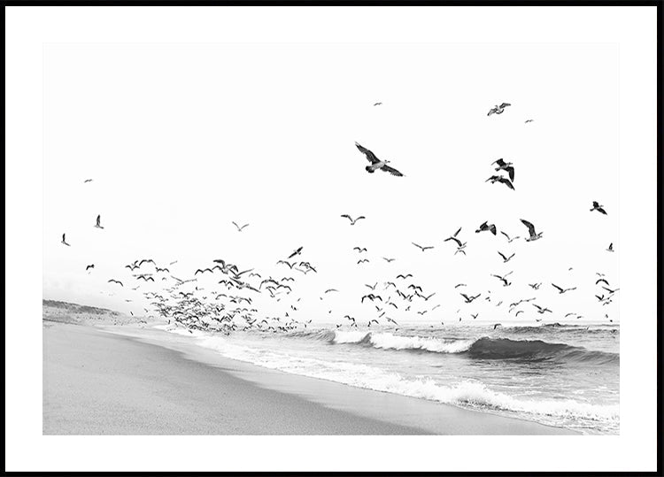 Seascape BW Poster