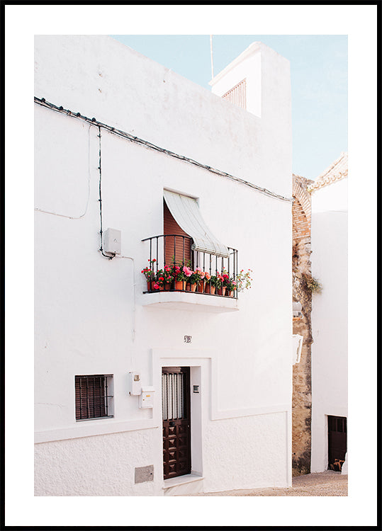 White Andalusia House Poster