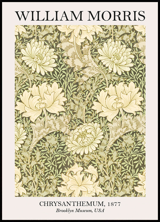 William Morris Chrysanthemum Poster - Posterbox.dk
