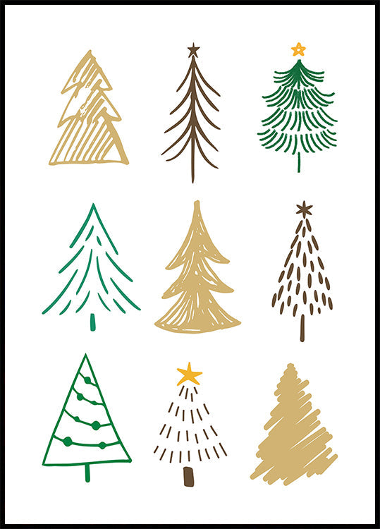 Christmas Trees 1 Poster