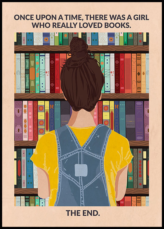 Book Girl (brunette) Poster