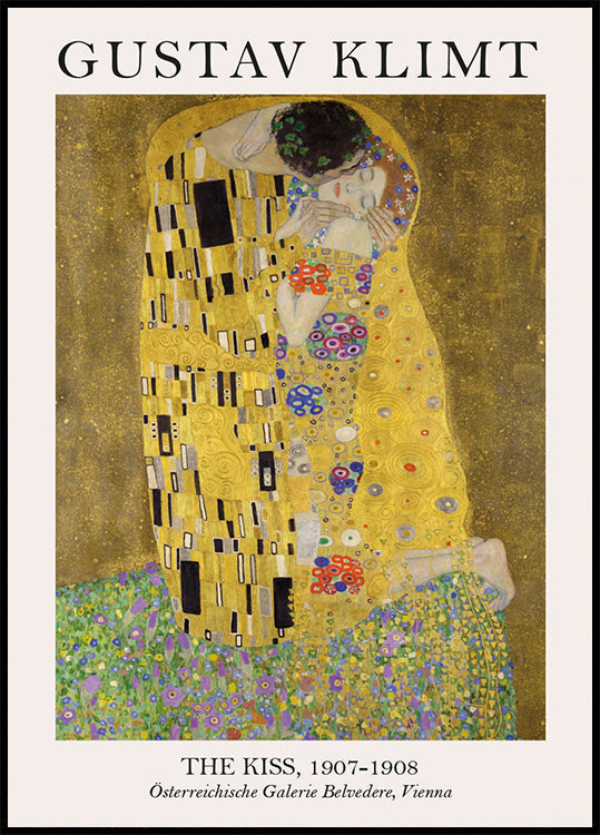 The Kiss By Gustav Klimt Poster - Posterbox.dk