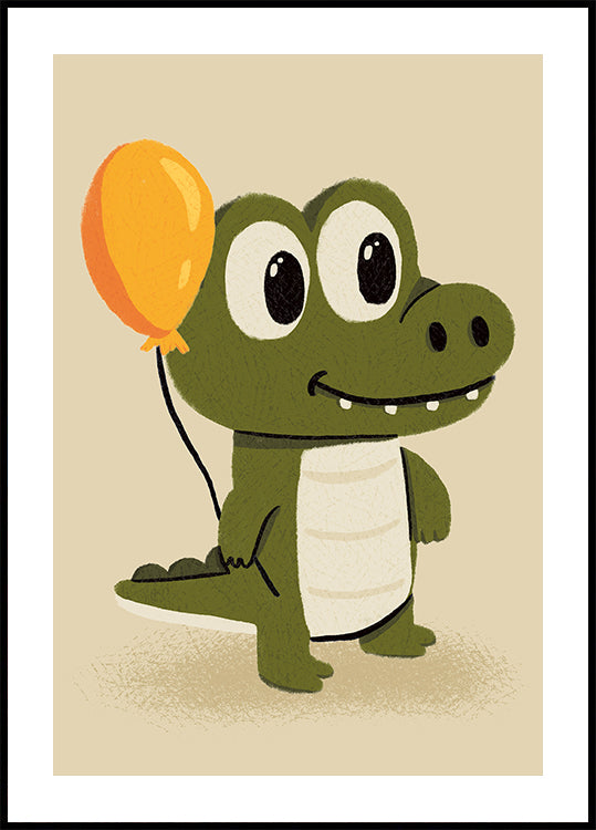 Cute Crocodile Poster
