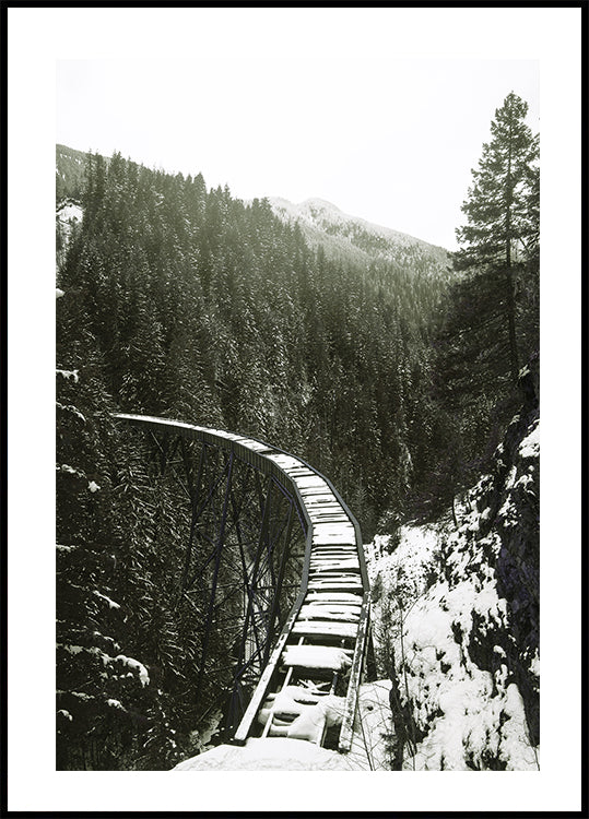 Winter Railroad Poster - Posterbox.dk