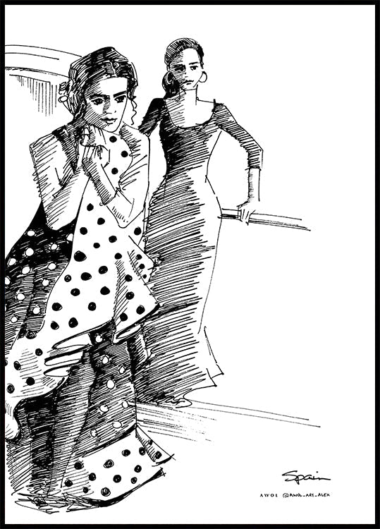 FLAMENCO DANCERS Poster