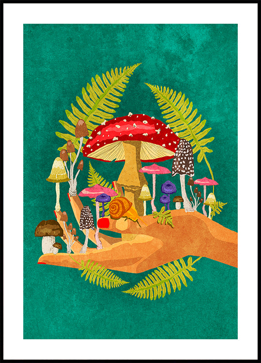 My Mushroom Cosmos Poster