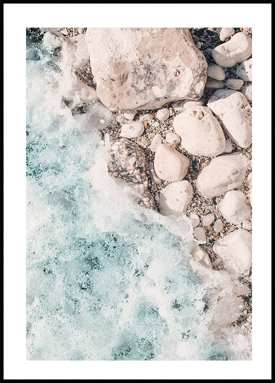 Ocean and Pebbles Poster - Posterbox.dk