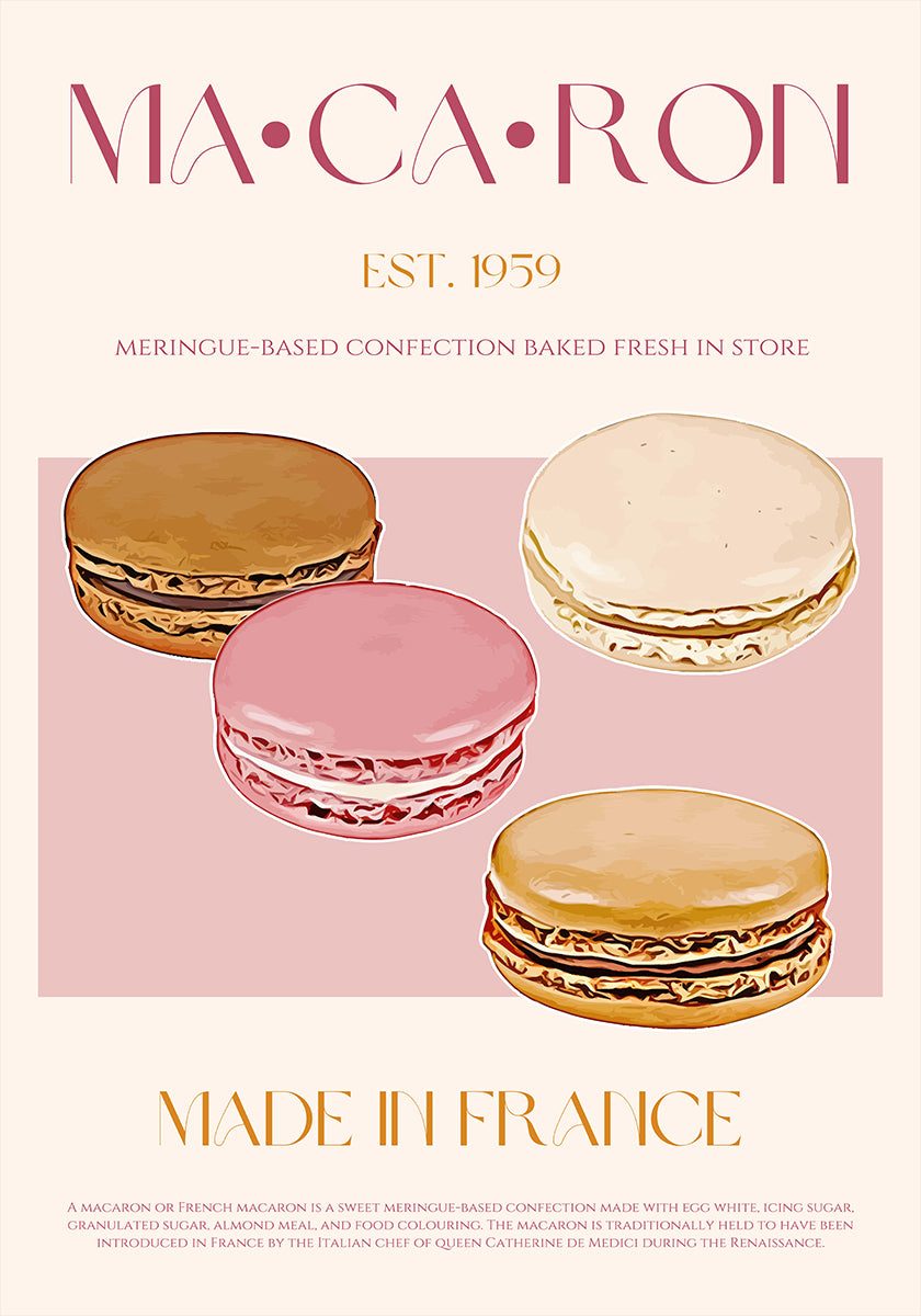 French Macaron Delight Poster