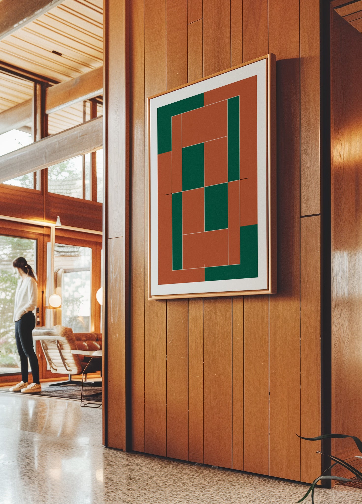 Geometric Tennis Court