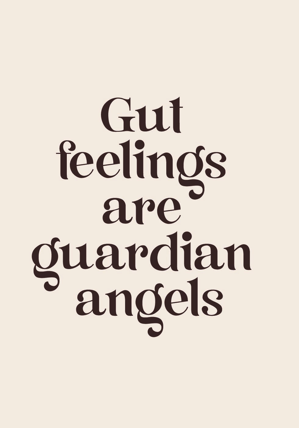 Gut Feelings Poster - Posterbox.no