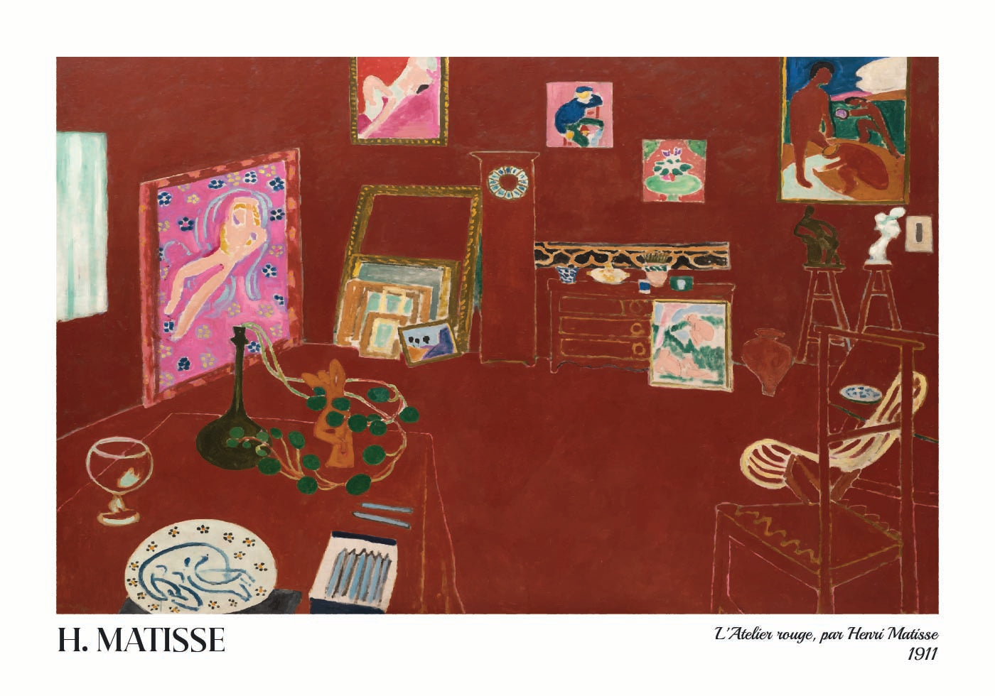 The Red Studio by Henri Matisse Poster