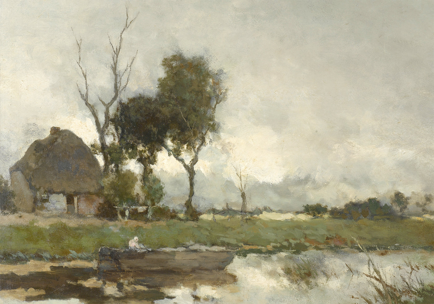 Herfstlandschap By Jan Hendrik Weissenbruch Poster - Posterbox.dk