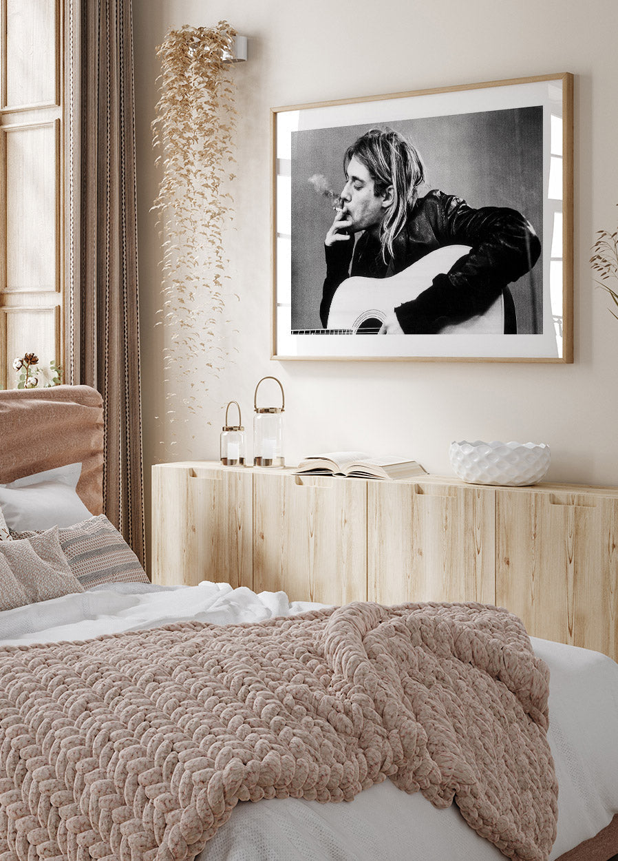 Iconic Kurt Cobain Portrait Poster - Posterbox.no