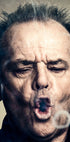 Jack Nicholson Smoking Portrait Poster - Posterbox.dk