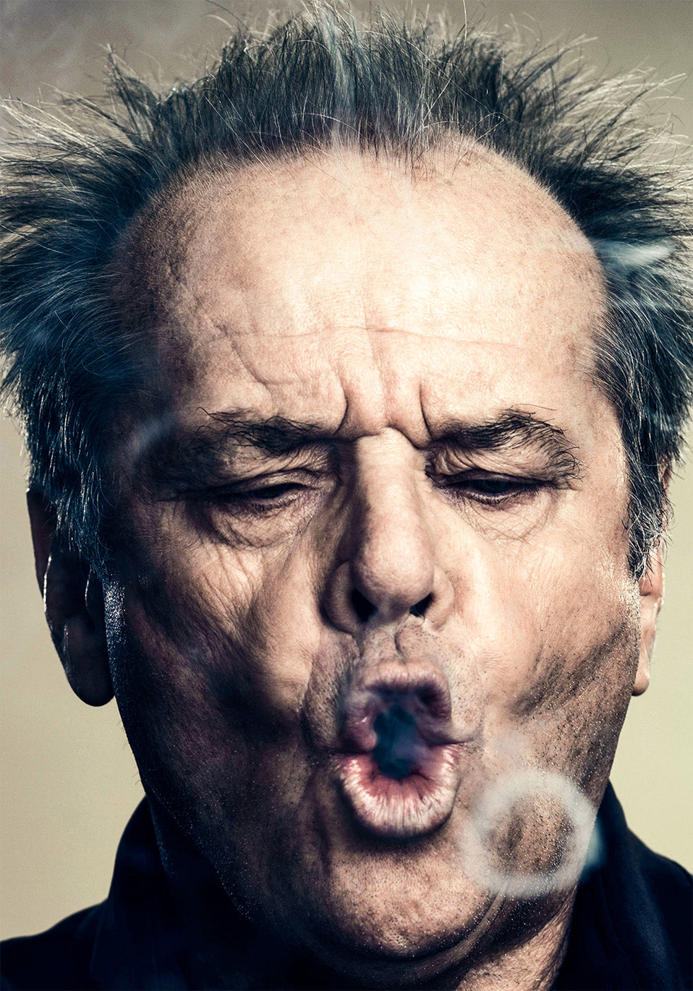 Jack Nicholson Smoking Portrait Poster - Posterbox.dk