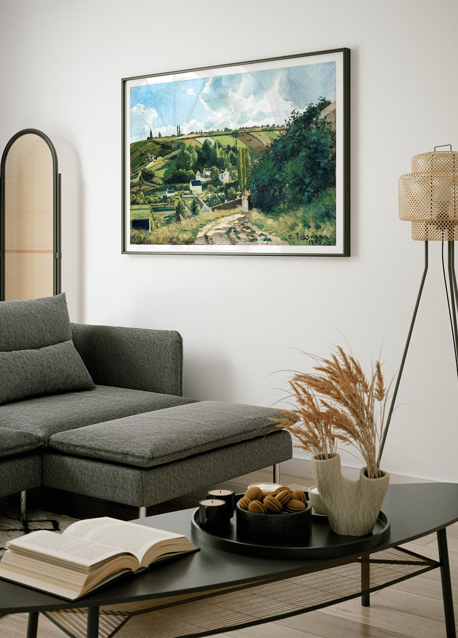 Jalais Hill Pontoise By Camille Pissarro (1867) Poster - Posterbox.no