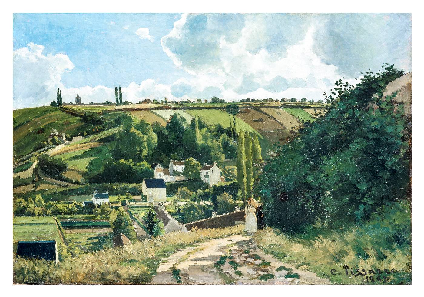 Jalais Hill Pontoise By Camille Pissarro (1867) Poster - Posterbox.no