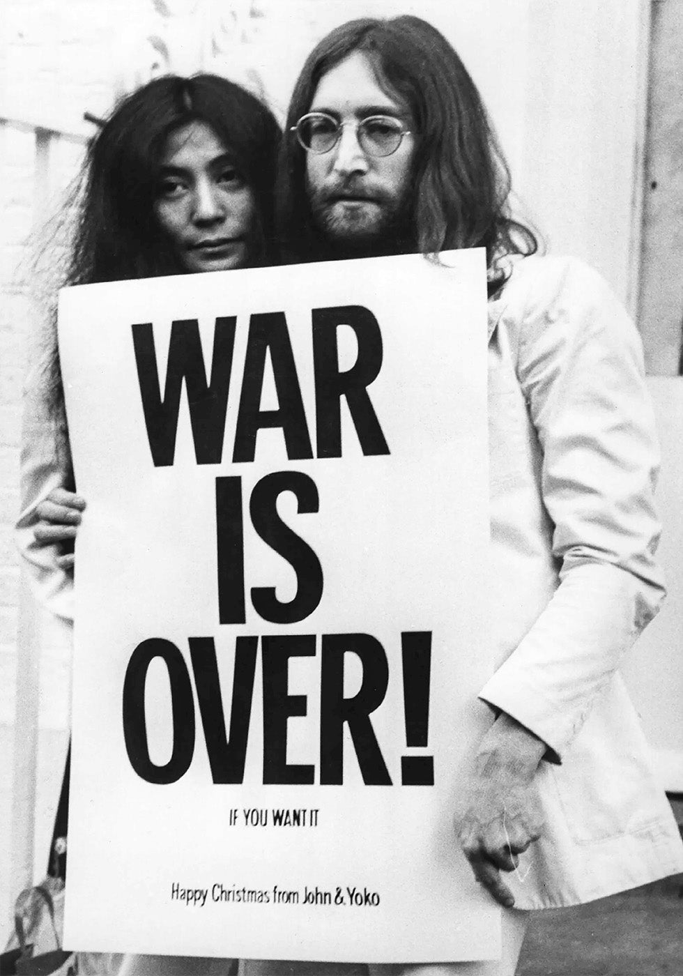 John Lennon & Yoko Ono - War is Over Poster - Posterbox.dk