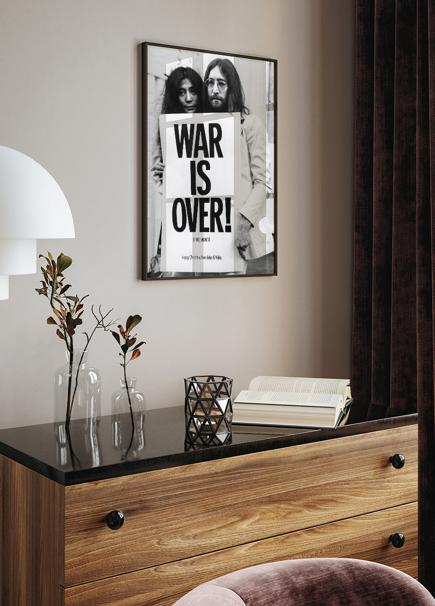 John Lennon & Yoko Ono - War is Over Poster - Posterbox.dk
