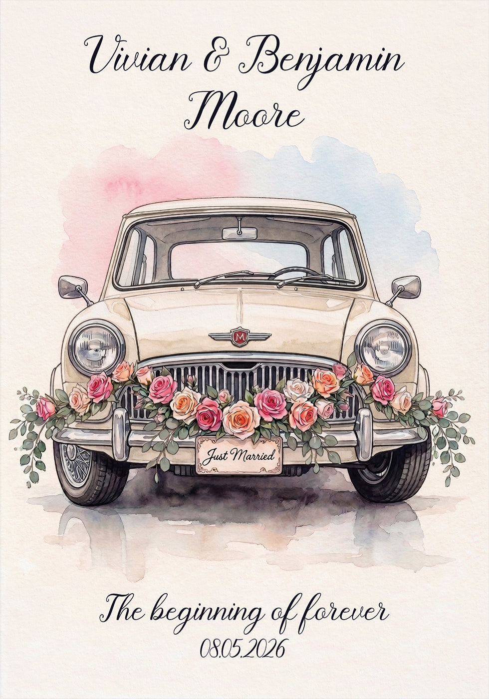 Just Married Personal Poster