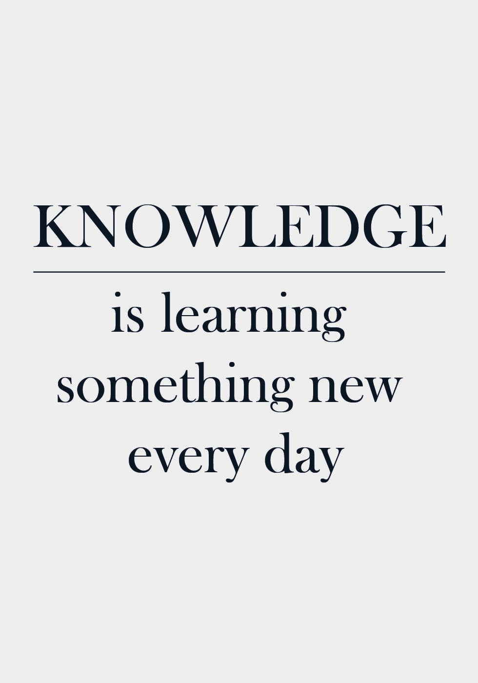 Knowledge Poster - Posterbox.no