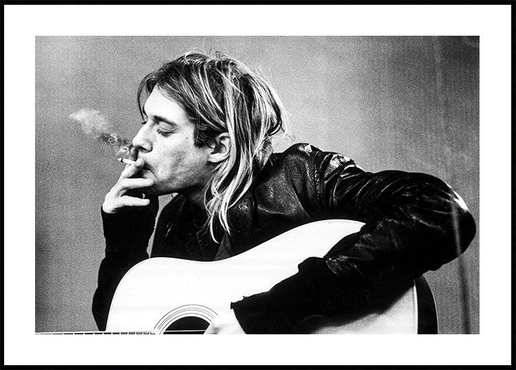 Iconic Kurt Cobain Portrait Poster - Posterbox.dk