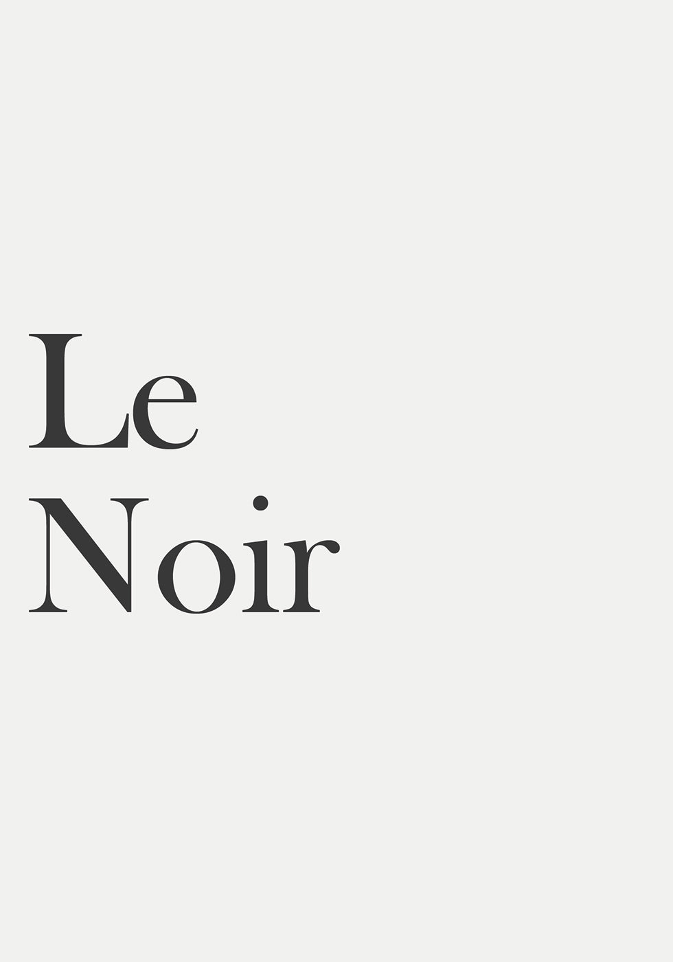 Le Noir Poster - Posterbox.no