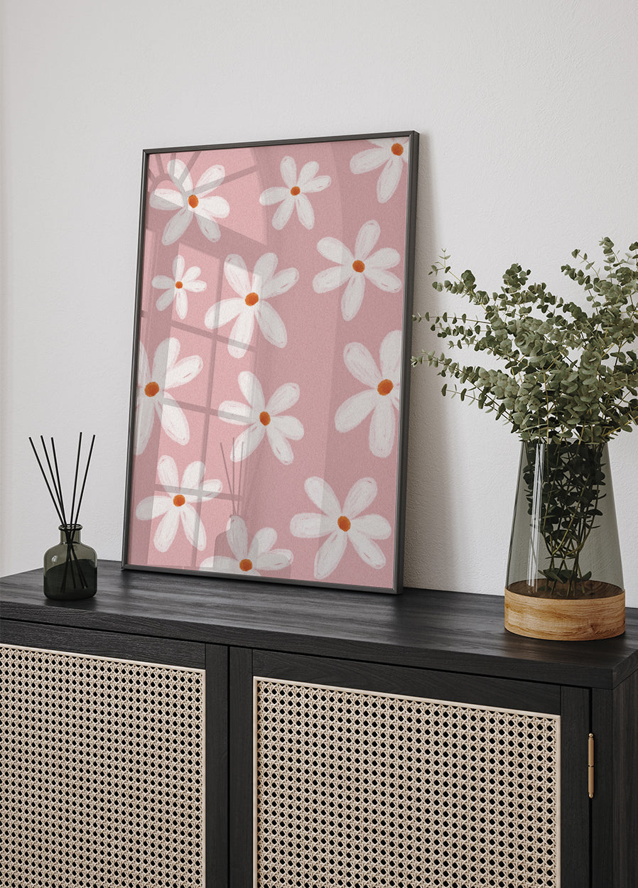 Little White Flowers Poster - Posterbox.dk