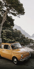 Little Orange Car in Capri Portrait Poster - Posterbox.dk