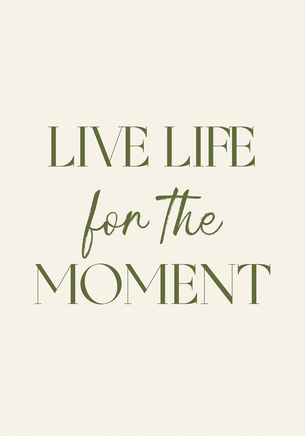 Live Life Poster - Posterbox.no