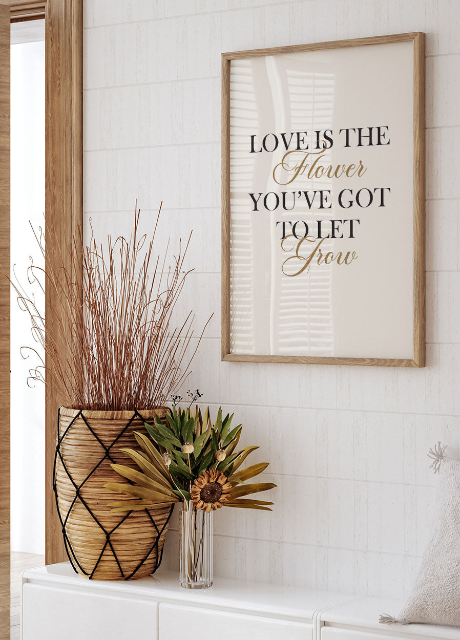 Love Is The Flower Poster - Posterbox.no