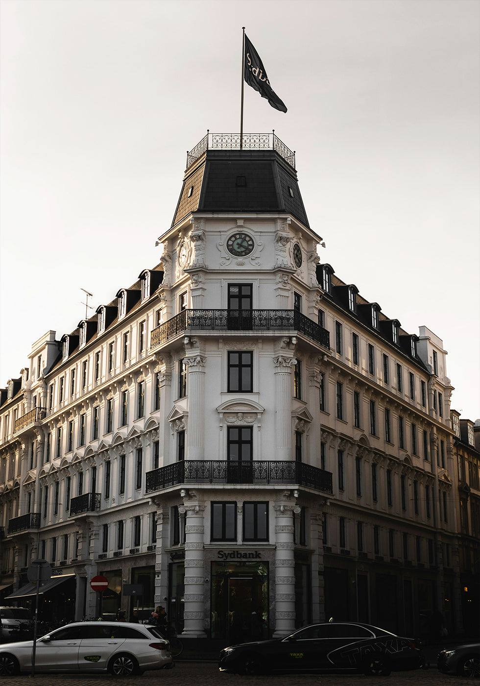 Copenhagen Historic Building Evening Poster