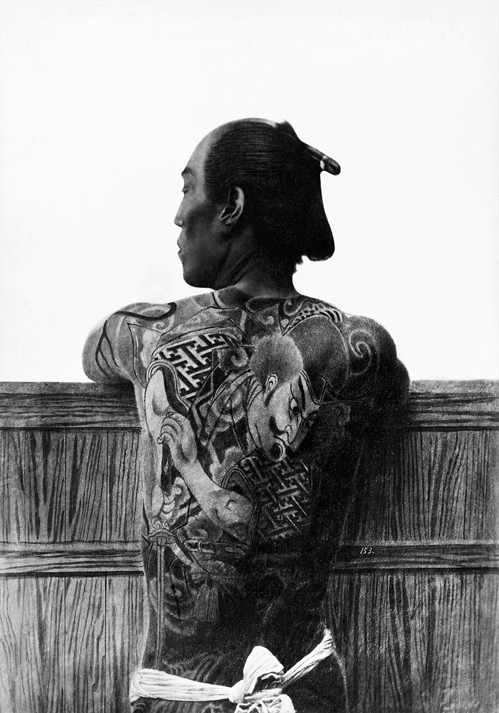 Man With Tattoo By Kusakabe Kimbei Poster - Posterbox.dk