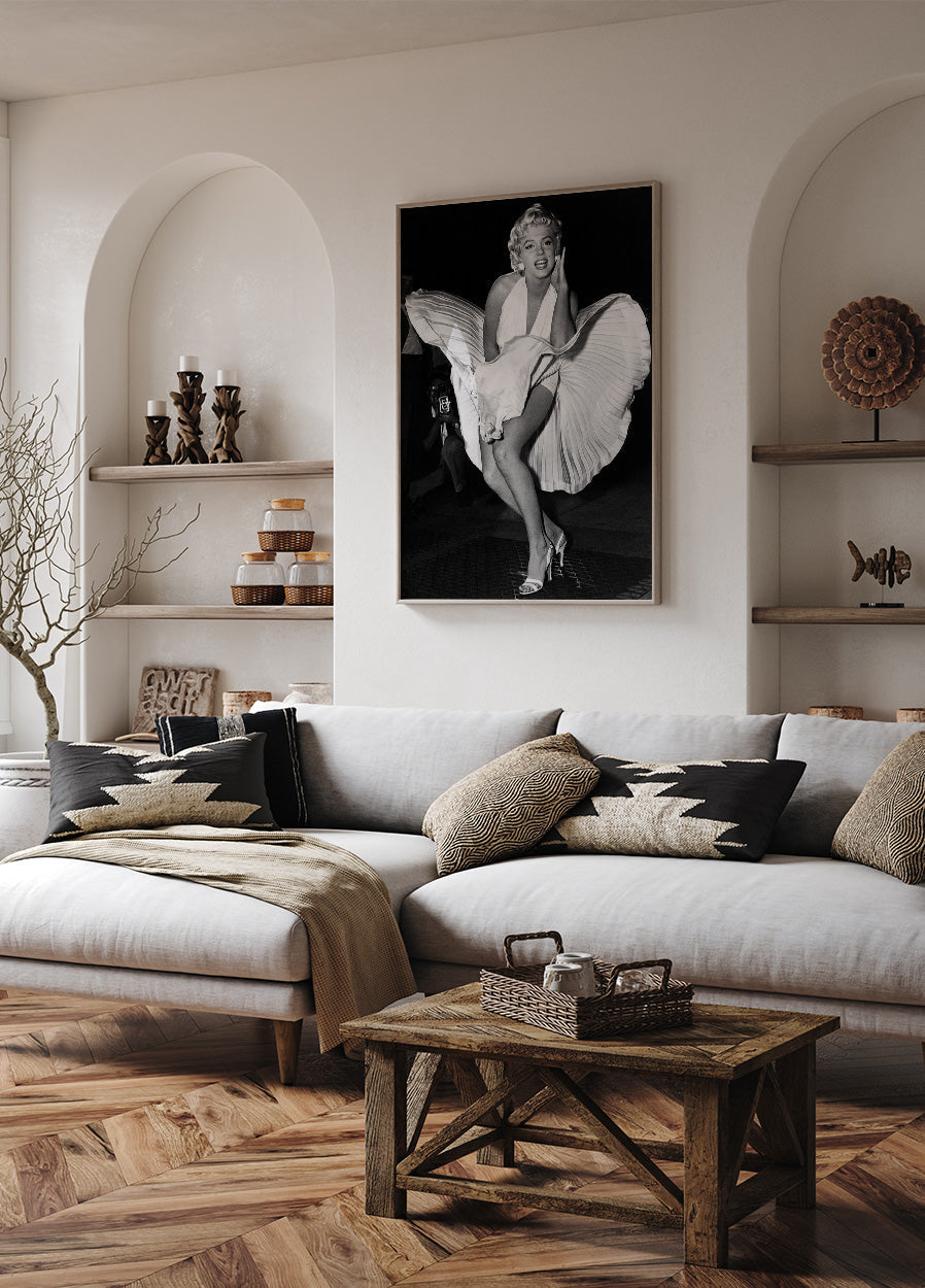 Marilyn Monroe Dress Poster - Posterbox.dk