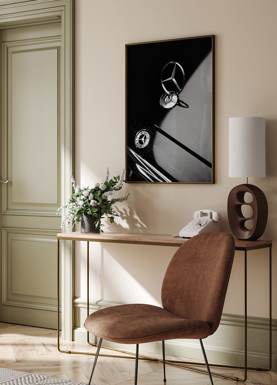 Mercedes Benz B&W Poster - Posterbox.dk