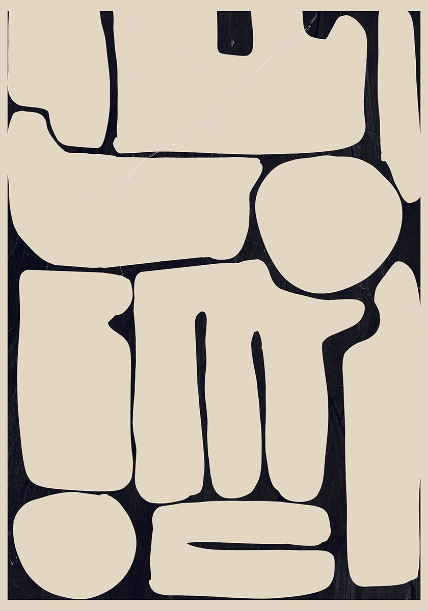 Modern Abstract Minimal Shapes 161 Poster