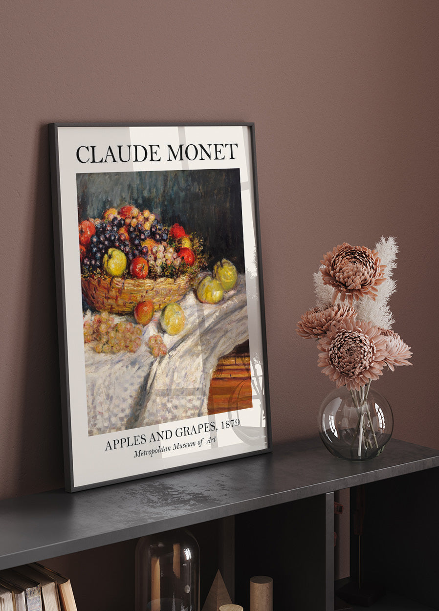 Monet Apples And Grapes Poster - Posterbox.dk
