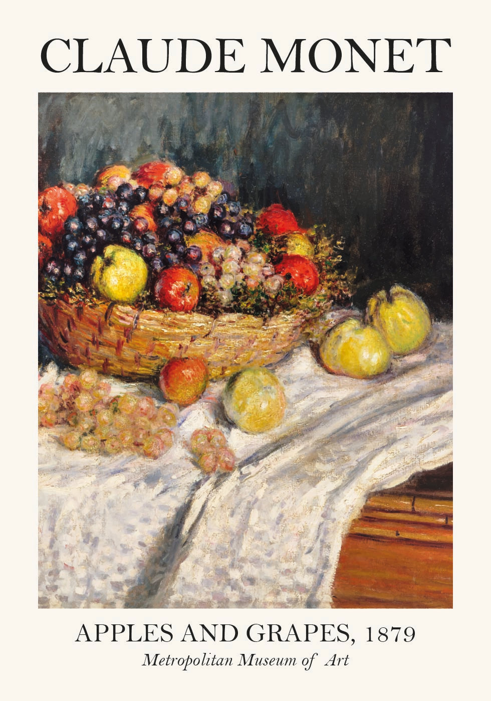 Monet Apples And Grapes Poster - Posterbox.dk