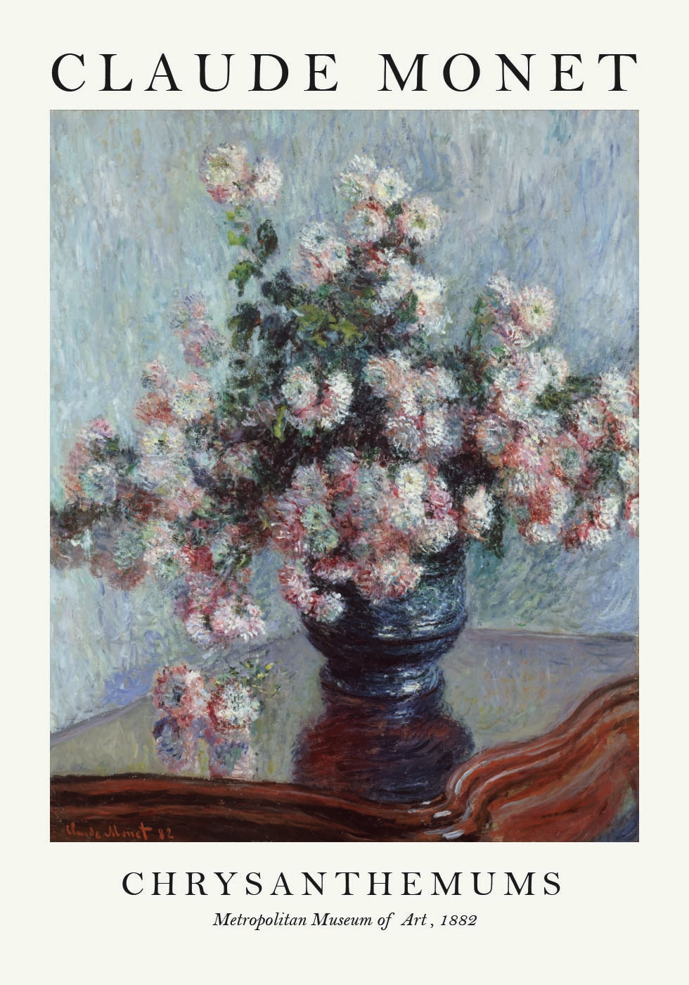 Monet Chrysanthemums Poster - Posterbox.dk
