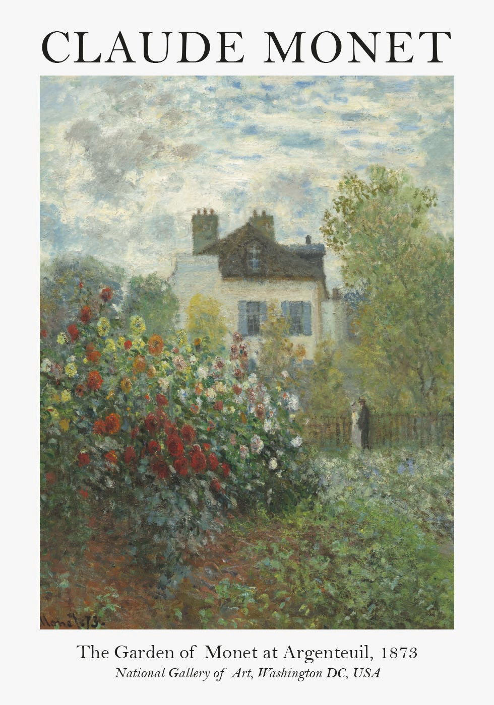 Monet Garden In Argenteuil Poster - Posterbox.dk