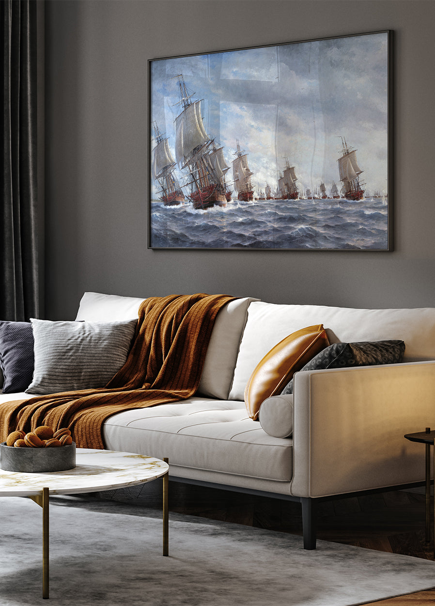 Naval Battle By Jacob Hagg Poster - Posterbox.dk