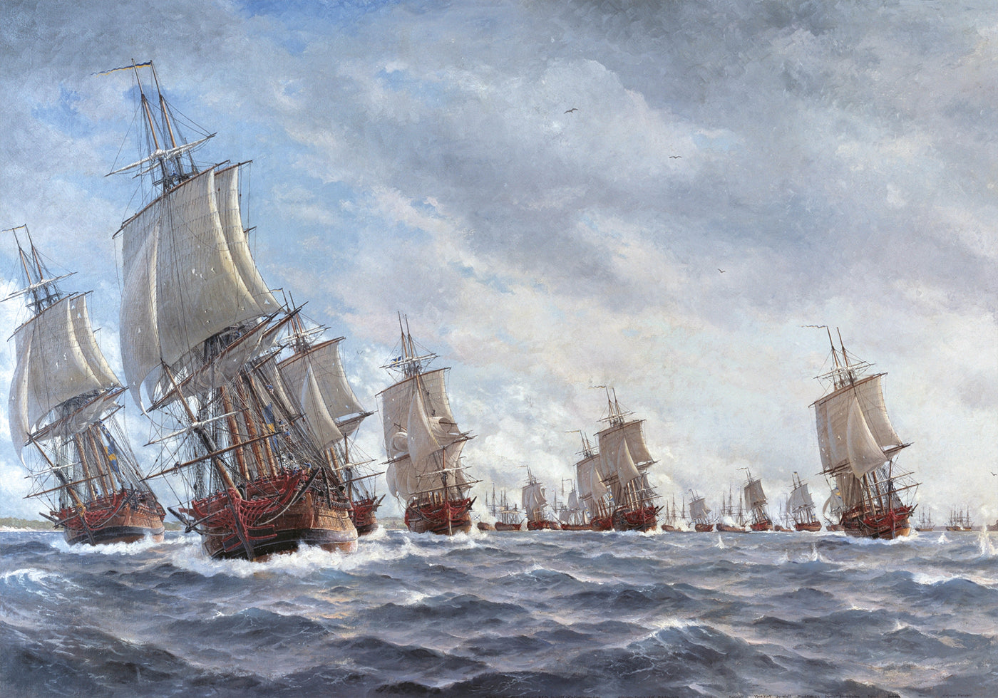 Naval Battle By Jacob Hagg Poster - Posterbox.dk