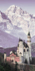 Neuschwanstein Castle and Alpine Mountains Poster - Posterbox.dk