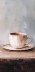 Neutral Coffee Art Moody Kitchen Poster - Posterbox.dk