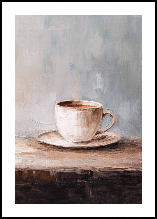 Neutral Coffee Art Moody Kitchen Poster - Posterbox.dk